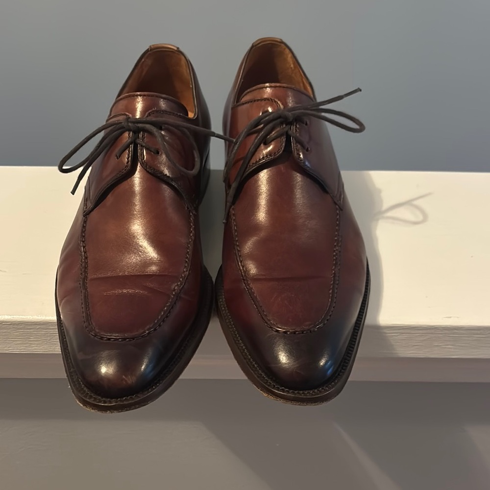 Classic Brown Leather Men's Dress Shoes